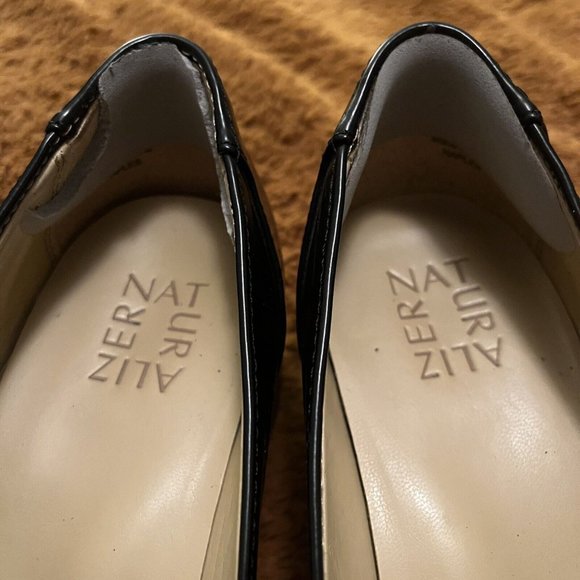 Naturalizer Women's Naples Model Slip On Block Heel Loafer Shoes Size 9W Black - Picture 5 of 12